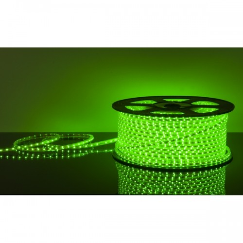 Светодиодная лента  Лента светодиодная 220V 4,4W 60Led 3528 IP65 зеленый, 100 м (LSTR001 220V 4,4W IP65)