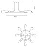 Потолочная люстра Highgarden A6063PL-8BK