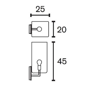 Настенный светильник Hollywood HW45N