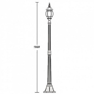 Наземный фонарь 83408S Bl