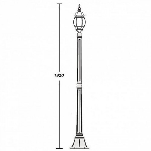 Наземный фонарь  83408S Bl