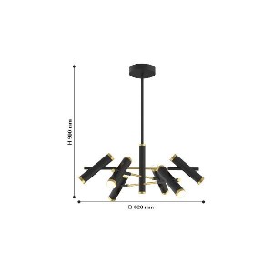 Подвесная люстра Duplex 2324-12P