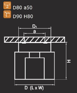 Точечный светильник TUBO 160104