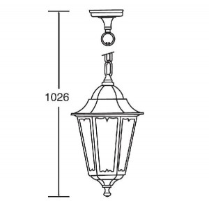 Уличный светильник подвесной 79805M Gb