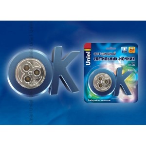 Ночник  DTL-355 OK/Blue/3LED/3AAA