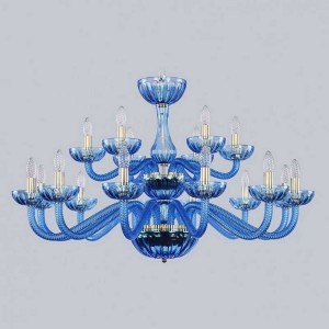 Подвесная люстра 1311 1311/12+6/360/2d G Aq/Aquamarine/M-1H