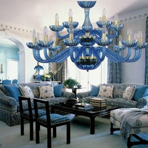 Подвесная люстра 1311 1311/12+6/360/2d G Aq/Aquamarine/M-1H