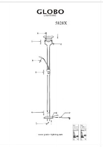Торшер Classica 5828X
