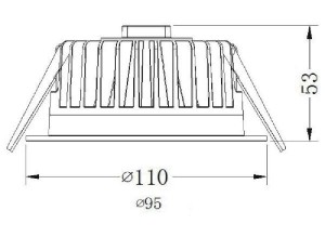 Точечный светильник COB 565007