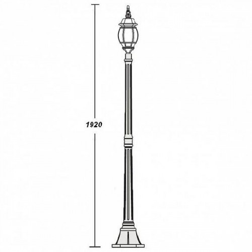 Наземный фонарь  83408S Gb