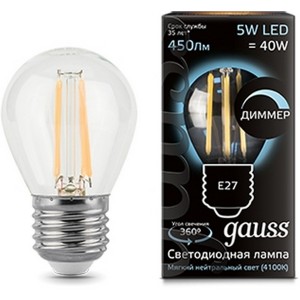 Лампочка светодиодная Filament 105802205-D