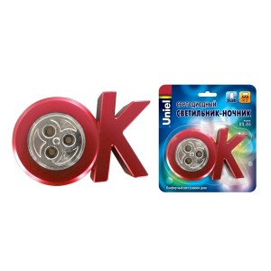 Ночник  DTL-355 OK/Red/3LED/3AAA