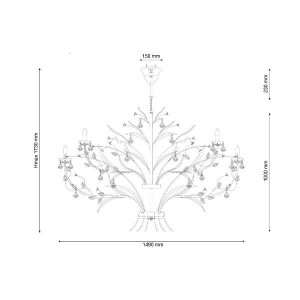 Подвесная люстра Fiori Di Rose Fiori di rose 1770.24
