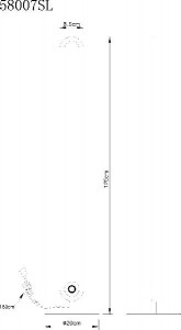 Торшер Toppole 58007SL