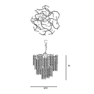 Подвесная люстра Victoria VCC70N