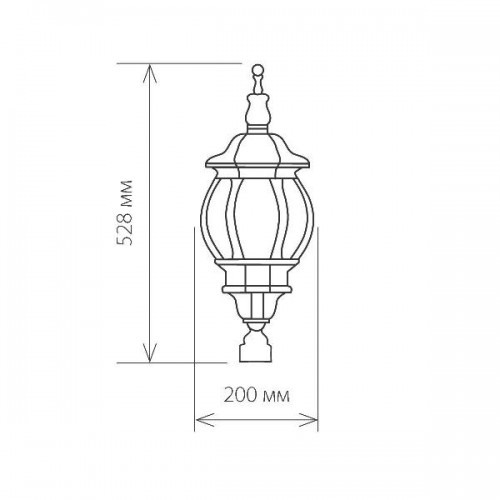 Наземный фонарь Farola 1043 черное золото 100W