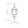 Наземный фонарь Farola 1043 черное золото 100W