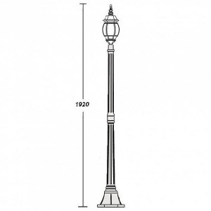 Наземный фонарь 83408S W