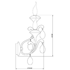 Бра Montmartre A3239AP-2WH