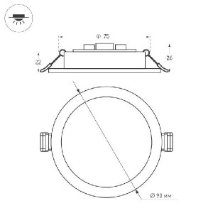 Точечный светильник DL 021432