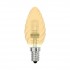 Лампочка галогеновая  HCL-42/CL/E14 candle twisted gold