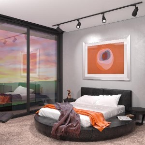 Трековый светильник Vista Черный 32W 3300K (LTB15)