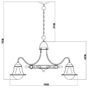 Подвесная люстра Timone A7006LM-6AB