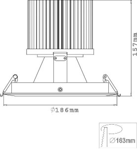 Точечный светильник COB 565009
