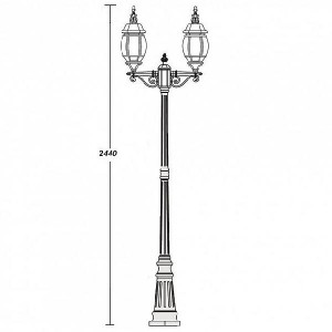 Наземный фонарь 83409L A Bl