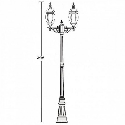 Наземный фонарь  83409L A Bl