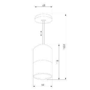 Подвесной светильник Mini Topper 50146/1 хром/черный
