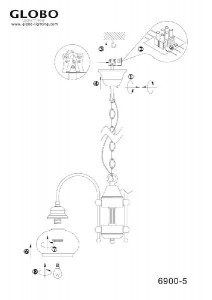 Подвесная люстра Nostalgika 6900-5