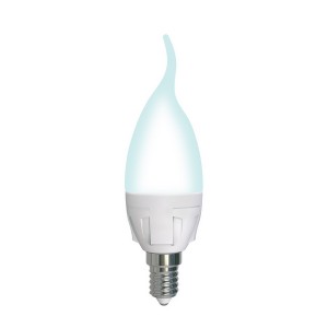 Лампочка светодиодная  LED-CW37 7W/4000K/E14/FR/DIM PLP01WH картон