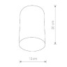 Точечный светильник Point Plexi 6530