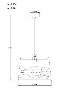 Подвесной светильник Becca 15314S