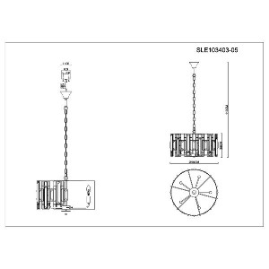 Подвесная люстра Giano SLE103403-05