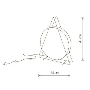Интерьерная настольная лампа Wheel 9036