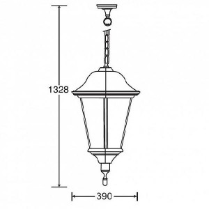 Уличный светильник подвесной 79820 Bl