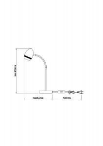 Интерьерная настольная лампа Manjola 56206-1T