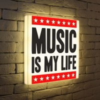Лайтбокс Music is my life 45-45-d-072