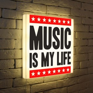 Лайтбокс Music is my life 45-45-d-072