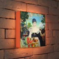 Лайтбокс Кустодиев "Купчиха за чаем" 25-25-d-127