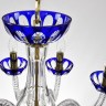 Подвесная люстра 1308 1308/10/240 G Cl/Clear-Blue/H-1H