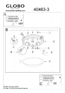 Настенно-потолочный светильник Tornado 40463-3