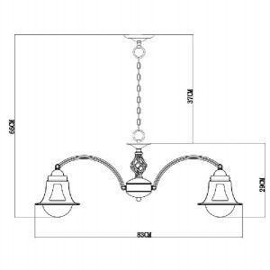 Подвесная люстра Marino A7022LM-7WG