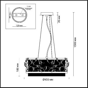 Подвесной светильник Eliza 4136/5