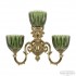 Бра 7203 7203B16/2+1/210 G P1 U Clear-Green/H-1K