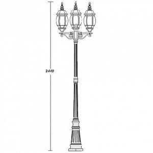 Наземный фонарь 83409L B Bl