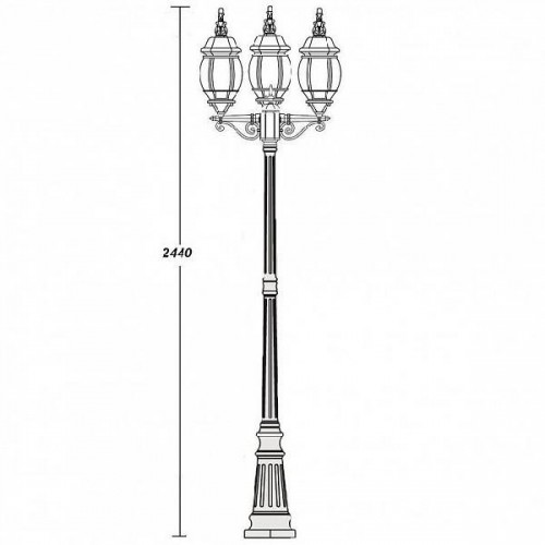 Наземный фонарь  83409L B Bl