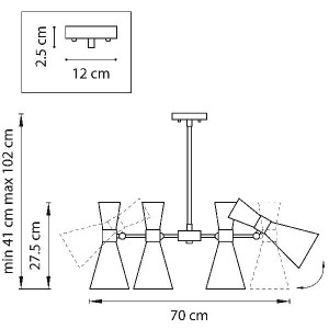 Потолочная люстра Dumo 816061